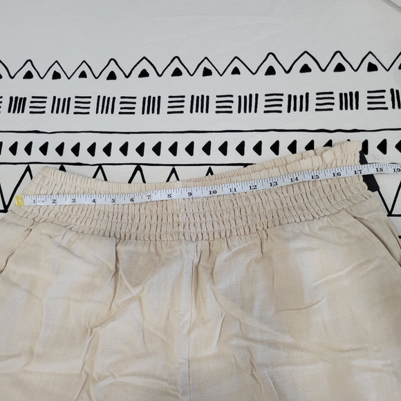 GL by Gibsonlook Women's Linen Blend Smocked Wide Leg Pant Size XL - Picture 3 of 9